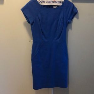 Blue jcrew work dress